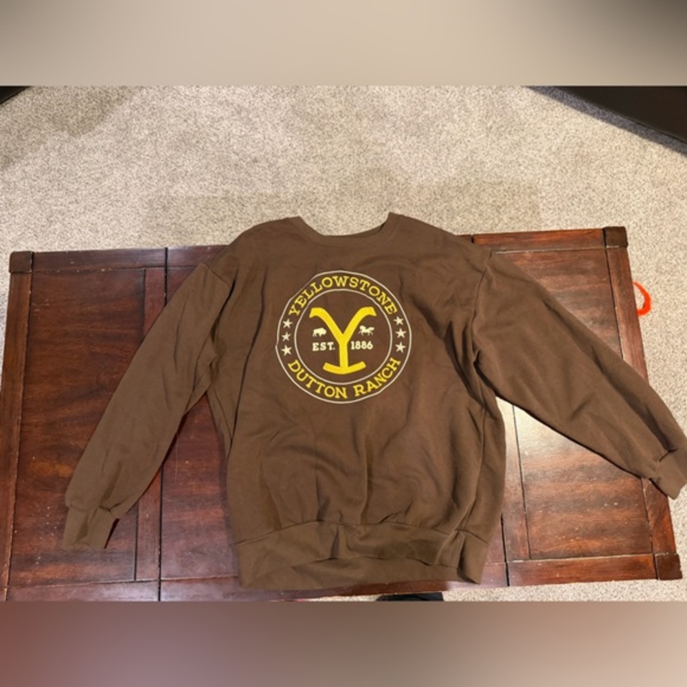 Brown Yellowstone Ranch Sweatshirt
